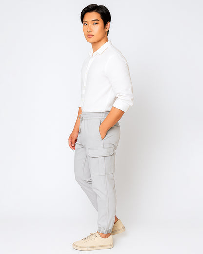 Zelig Branded Men's Joger Cargo Mist Grey Color (Sweat Fabic) CFP-42