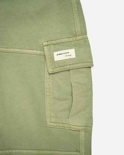 Zarraa Winter Branded Olive Green Unisex Cargo Jogger Trouser KUT-05