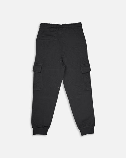 Zarraa Winter Branded Unisex Black Cargo Jogger Trouser KUT-02