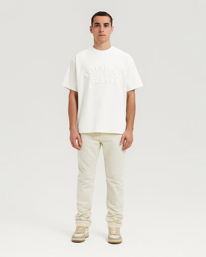 Blanky Branded Men's White Drop Shoulder Tee MT-16