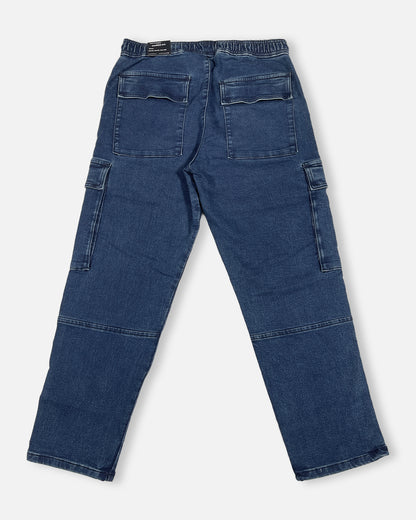 PullNBear Branded Men's Cargo Fit Pant Navy Blue Color CFP-10