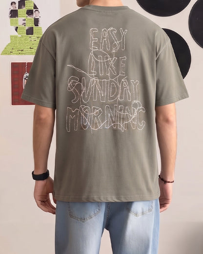 Zelig Branded Men's Olive Green Tee MT-43