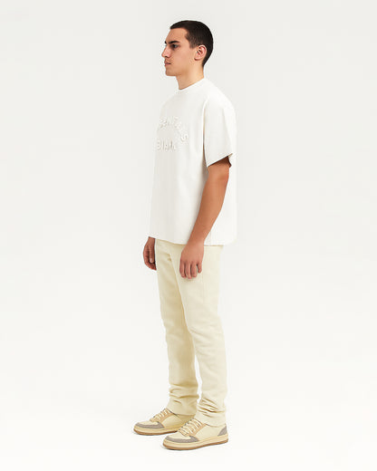 Blanky Branded Men's White Drop Shoulder Tee MT-16