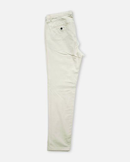 MLNN Branded Men's Slim Fit Chino Pant White Color MCP-11