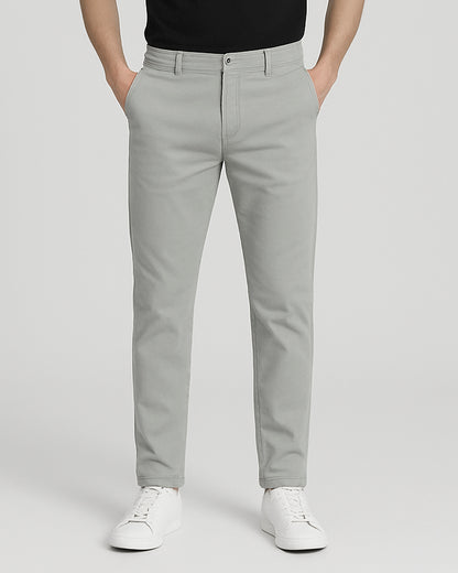 Leftees Branded Men's Slim Fit Chino Pant Grey Color MCP-05