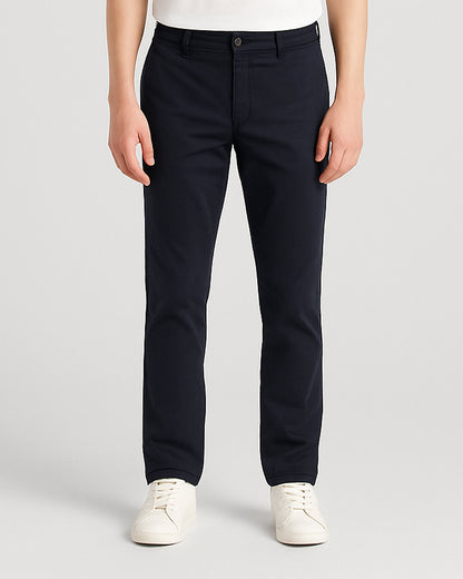 MLNN Branded Men's Slim Fit Chino Pant Navy Blue Color MCP-10