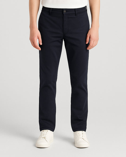 MLNN Branded Men's Slim Fit Chino Pant Navy Blue Color MCP-10