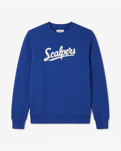 Scalp Branded Mens Embroidered Fleece Sweatshirt - Royal Blue Sp-37
