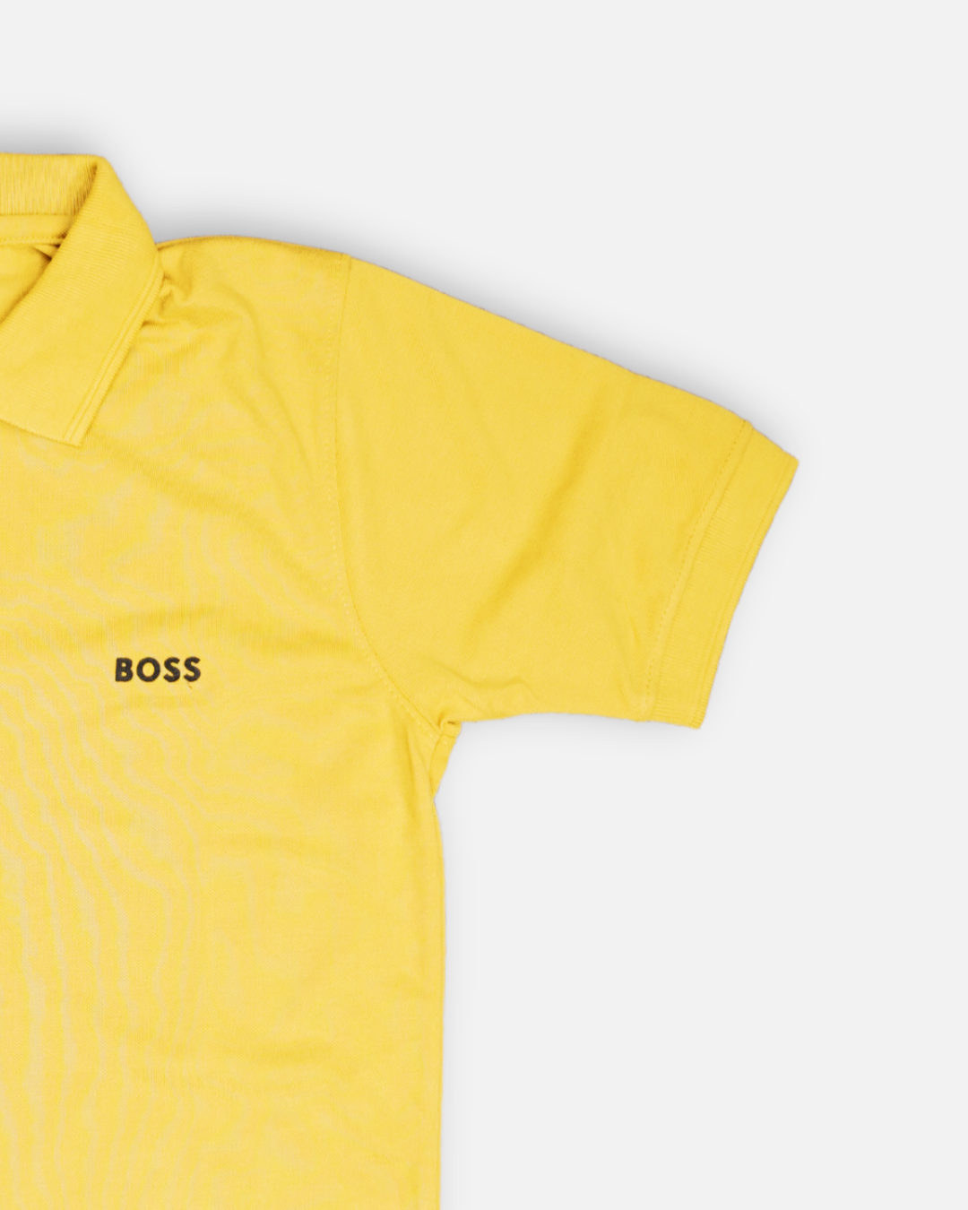 Bossy Hug Branded Polo T-shirt Mustard Color Mpt-43