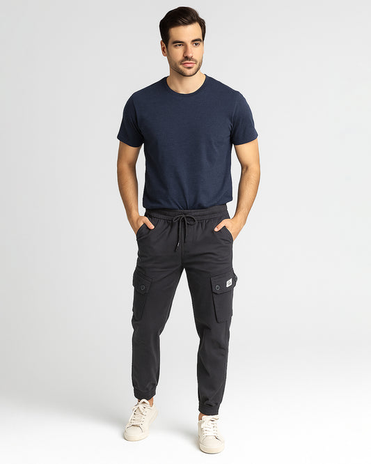 Zelig Branded Men's Joger Cargo Black Color CFP-36