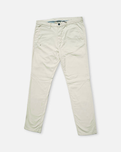 MLNN Branded Men's Slim Fit Chino Pant White Color MCP-11