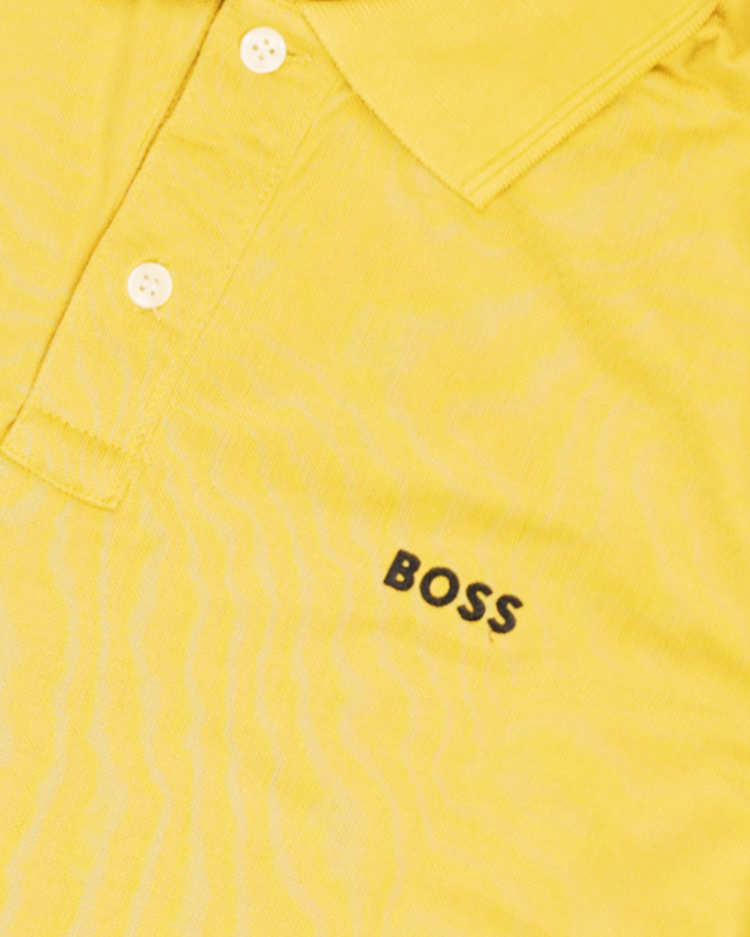Bossy Hug Branded Polo T-shirt Mustard Color Mpt-43