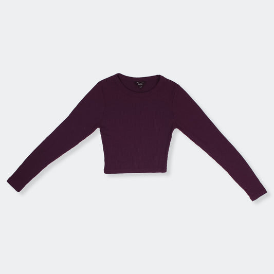 NEWLK Women's Crop Top Purple MC-02