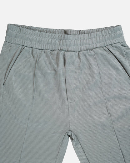 Zelig Branded Men's Ice Grey Color Textured Trouser MTR-02