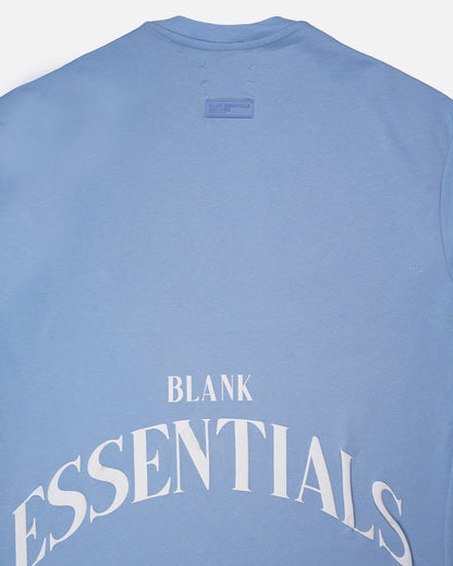 Blanky Branded Men's Sky Blue Drop Shoulder Circular Logo Tee MT-15