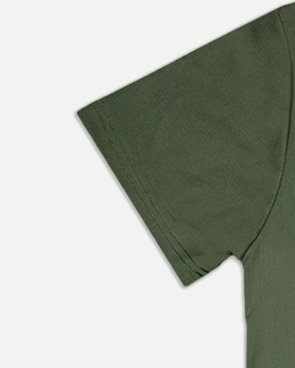 Adids Branded Men's Olive Green Dri-fit T-shirt MDT-09