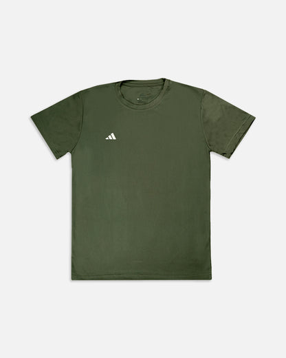 Adids Branded Men's Olive Green Dri-fit T-shirt MDT-09