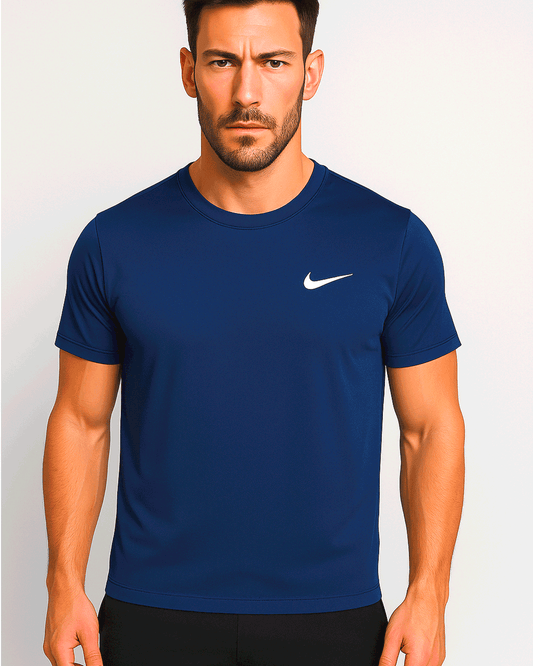 NIKK Branded Men's Dri-fit T-shirt Dark Blue Color MDT-05