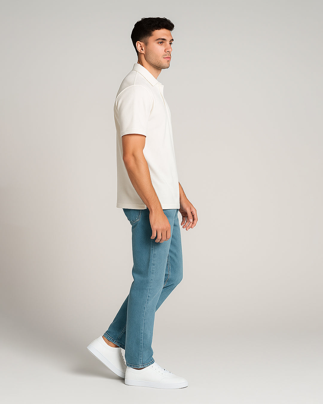 Men’s Premium Cotton Polo Shirt – Off White MPT-69