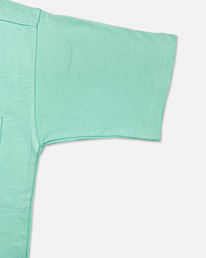 ZARRAA Branded  Boy's Aqua Green Color T-shirt BTS-06