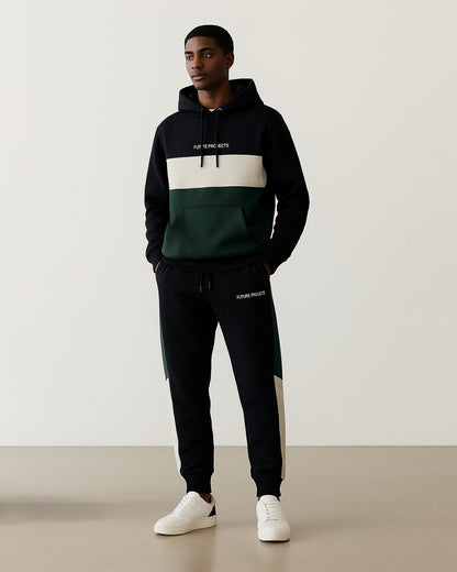 Primk Branded Winter Unisex Pemimum Fleece Tracksuit Co-ord set– Black | Green | Off-White UCS-01