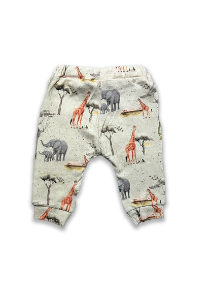 Branded KIds Trouser Cream Color With Animals Printed KUT-09