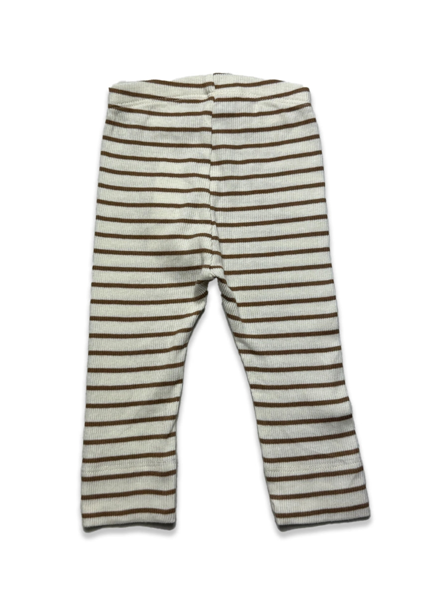 Branded Girl's Tides White Color with Brown stripes  GTD-03