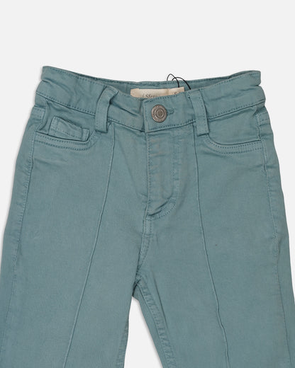 SFRA Girls’ Premium Denim Wide-Leg Jeans – Aqua Teal GJ-03