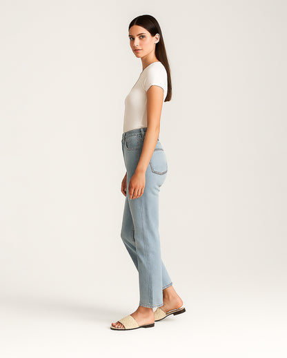 BOOH Women’s Ribbed Button-Down Fitted Top – White  WTT-12