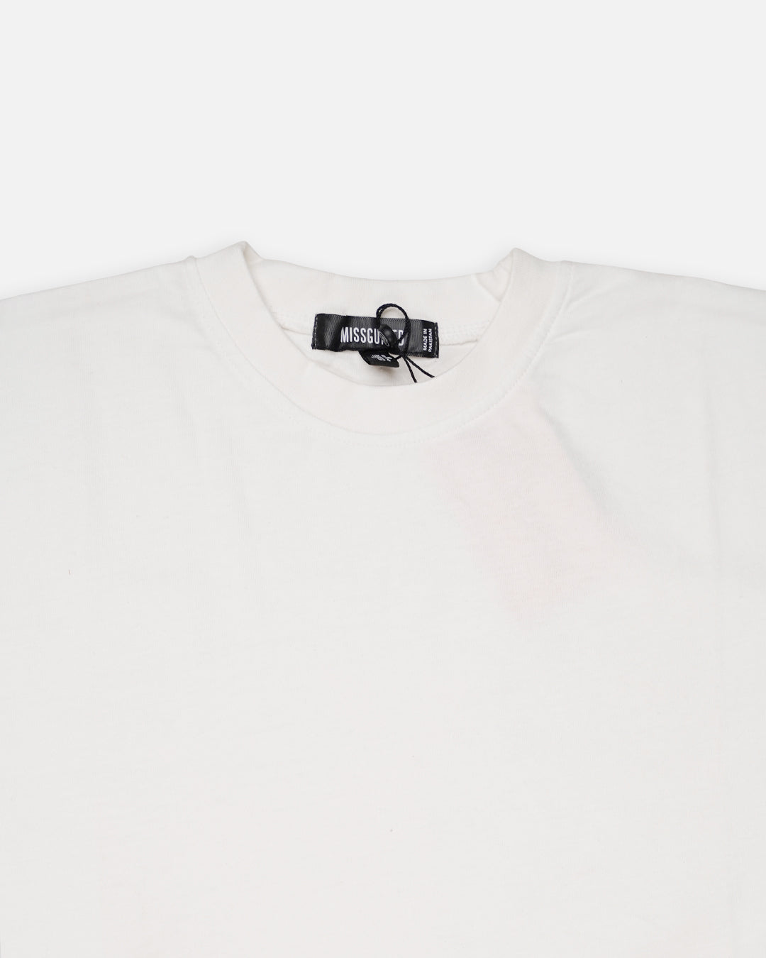 Misguidd Branded Women’s White Cotton T-Shirt Dress WT-03