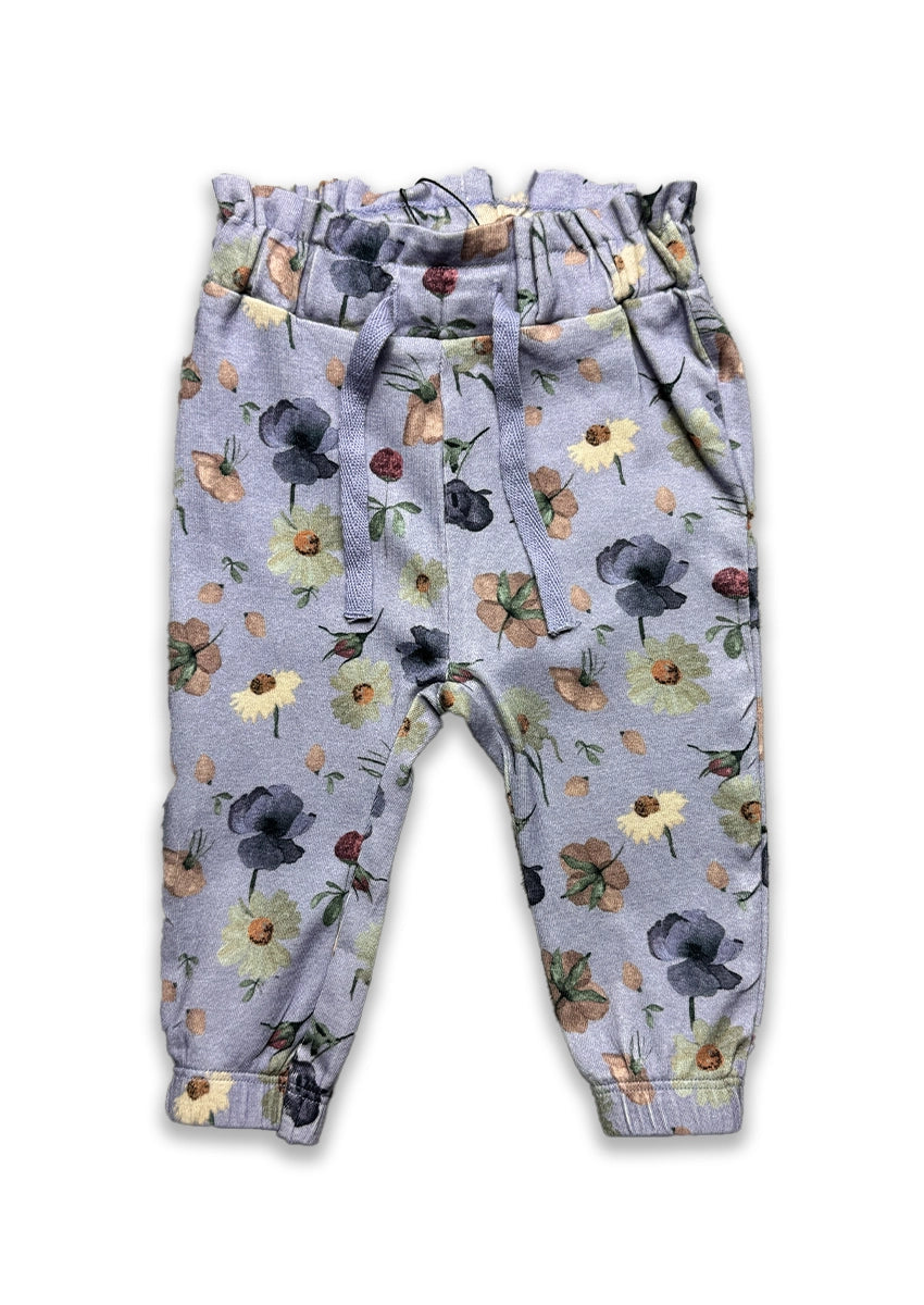 Branded Girl's Floral Printed Casual Trouser KUT-11