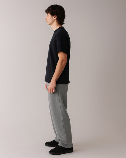 Younglay Winter Branded Unisex Fleece Wide-Leg Trousers – Grey UT-23
