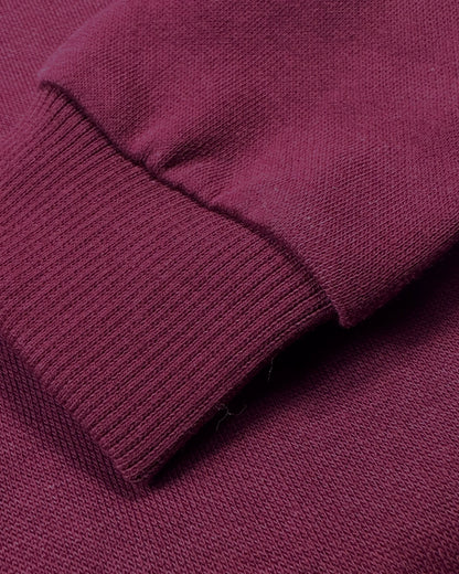 Branded Kids Plain Maroon Fleece Sweatshirt Sp-04