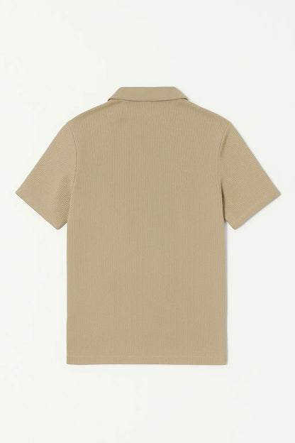 Spark Men's Rib Polo T-shirt Camel Brown Color MPT-10