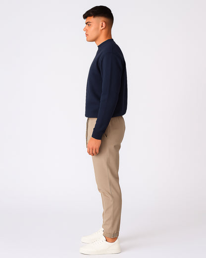 Branded Men’s Khaki Slim-Fit Jogger Pants CFP-54