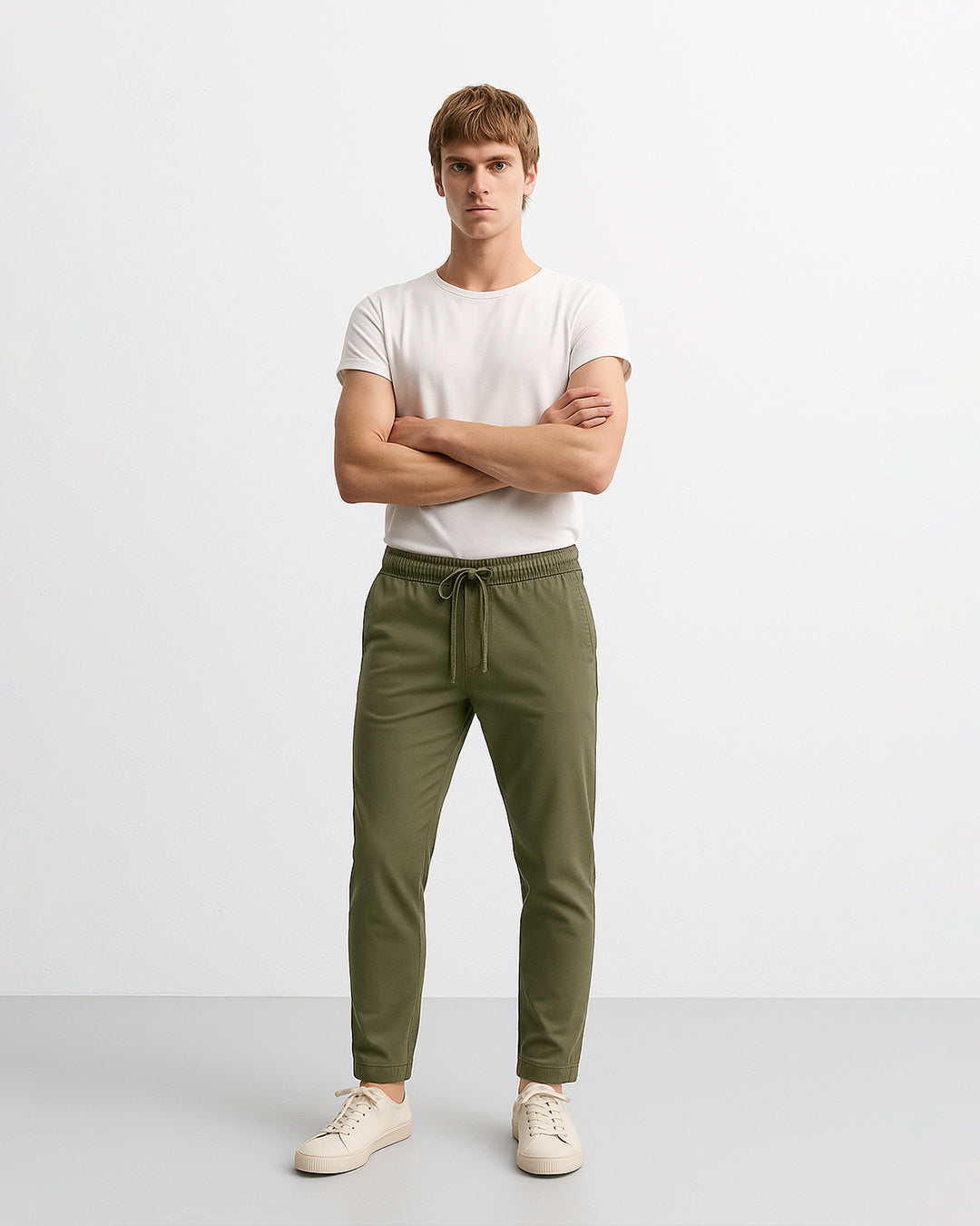 Zelig Branded Men’s Essential Jogger Pants – Olive Green CFP-45