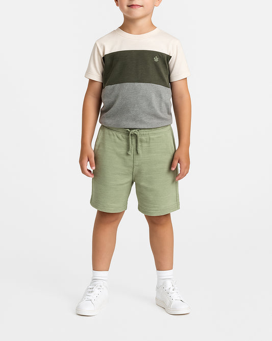 ZARRAA Boy's Premium Shorts Light Green Color BST-16