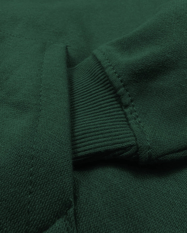 Branded Kids Plain Dark Green Hoodie Sp-16