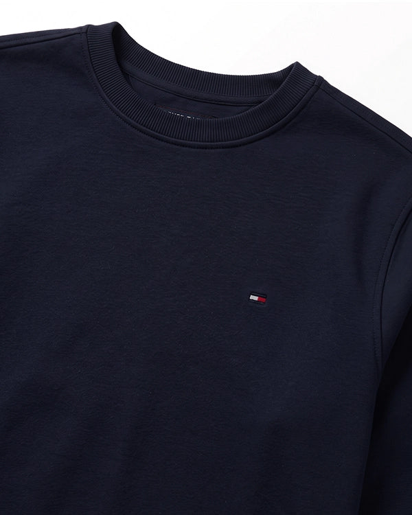 Tomie Hil Branded Mens Navy Blue Classic Crewneck Sweatshirt Sp-26
