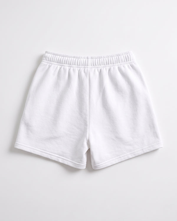 ALOS Branded Women's Athletic Lounge Shorts - White MWS-31