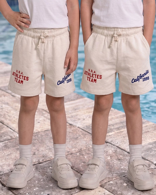 Zarraa Kid's Casual Shorts Off White Color KST-02