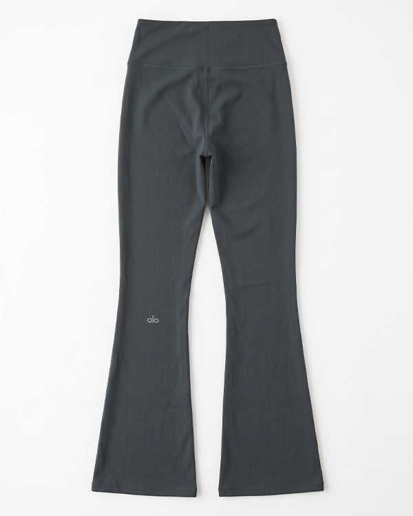 Alos Branded Women's Athletic Yoga Flare Tights - Grey WTS-05