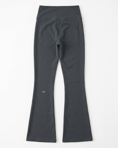 Alos Branded Women's Athletic Yoga Flare Tights - Grey WTS-05