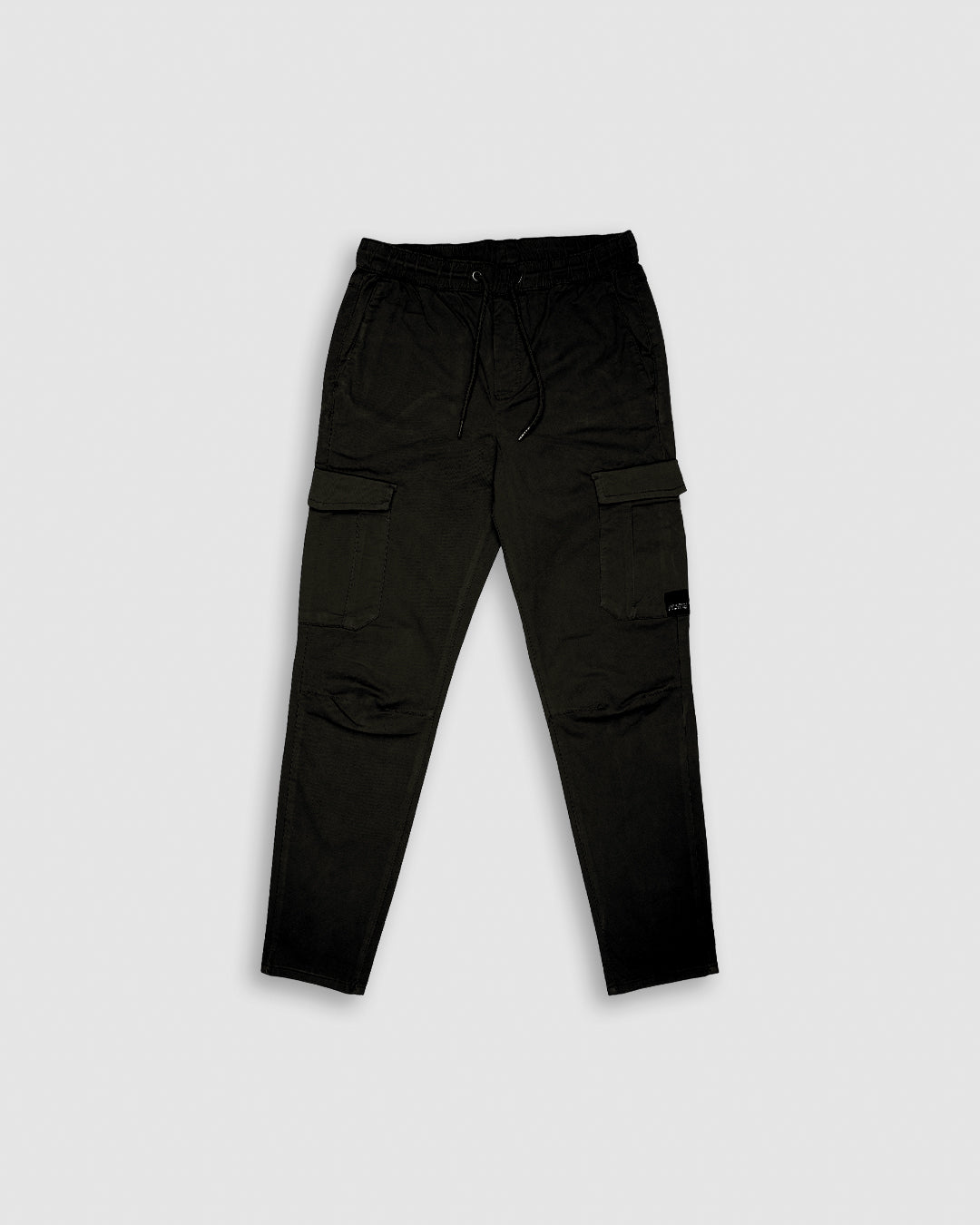 KIiabie Branded Men’s Premium Cargo Joggers – Black CFP-48