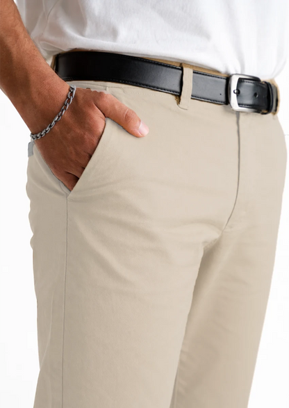 Bershk Branded Men's Slim Fit Chino Pant Light Brown Color MCP-25