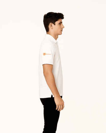 TOMIE Hil Branded Polo T-shirt White Color Mpt-36