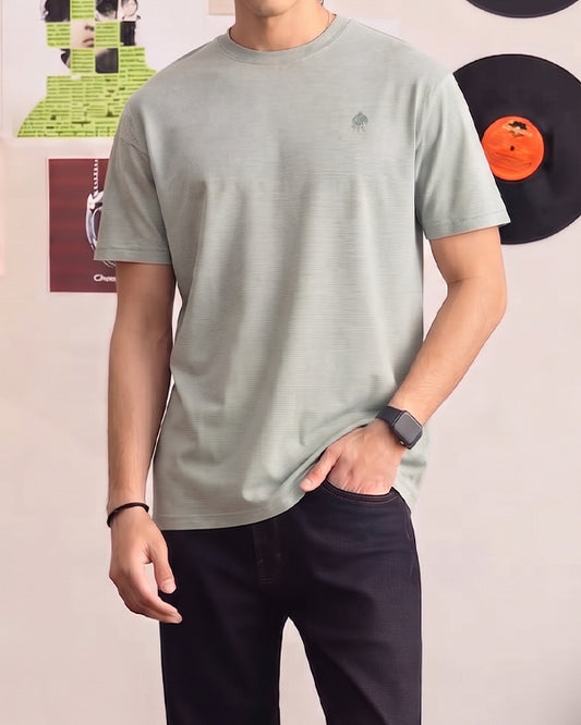 Spring Fld Branded Men's Sage Green Tee MT-46