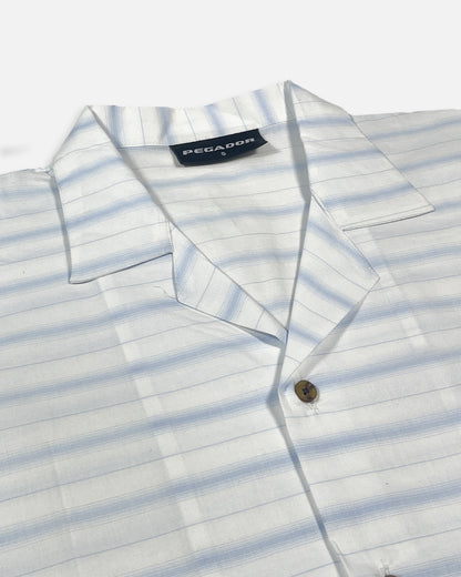 Pegadoor Branded Casual Half Sleeves Shirt White Color MCS-09