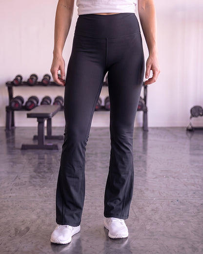 Alos Branded Women's Athletic Yoga Tights - Black WTS-02