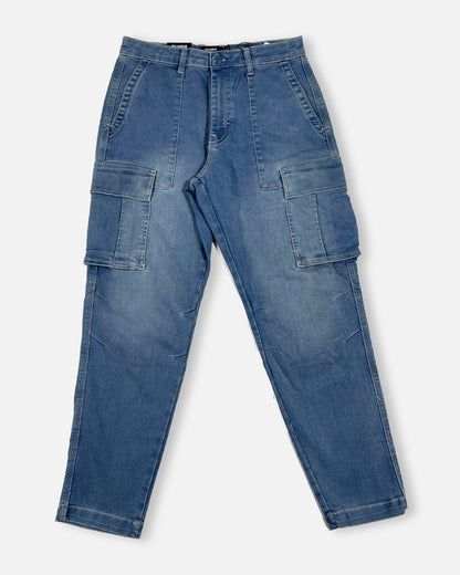 PullNBear Branded Men's Cargo Fit Pant Blue Color CFP-09